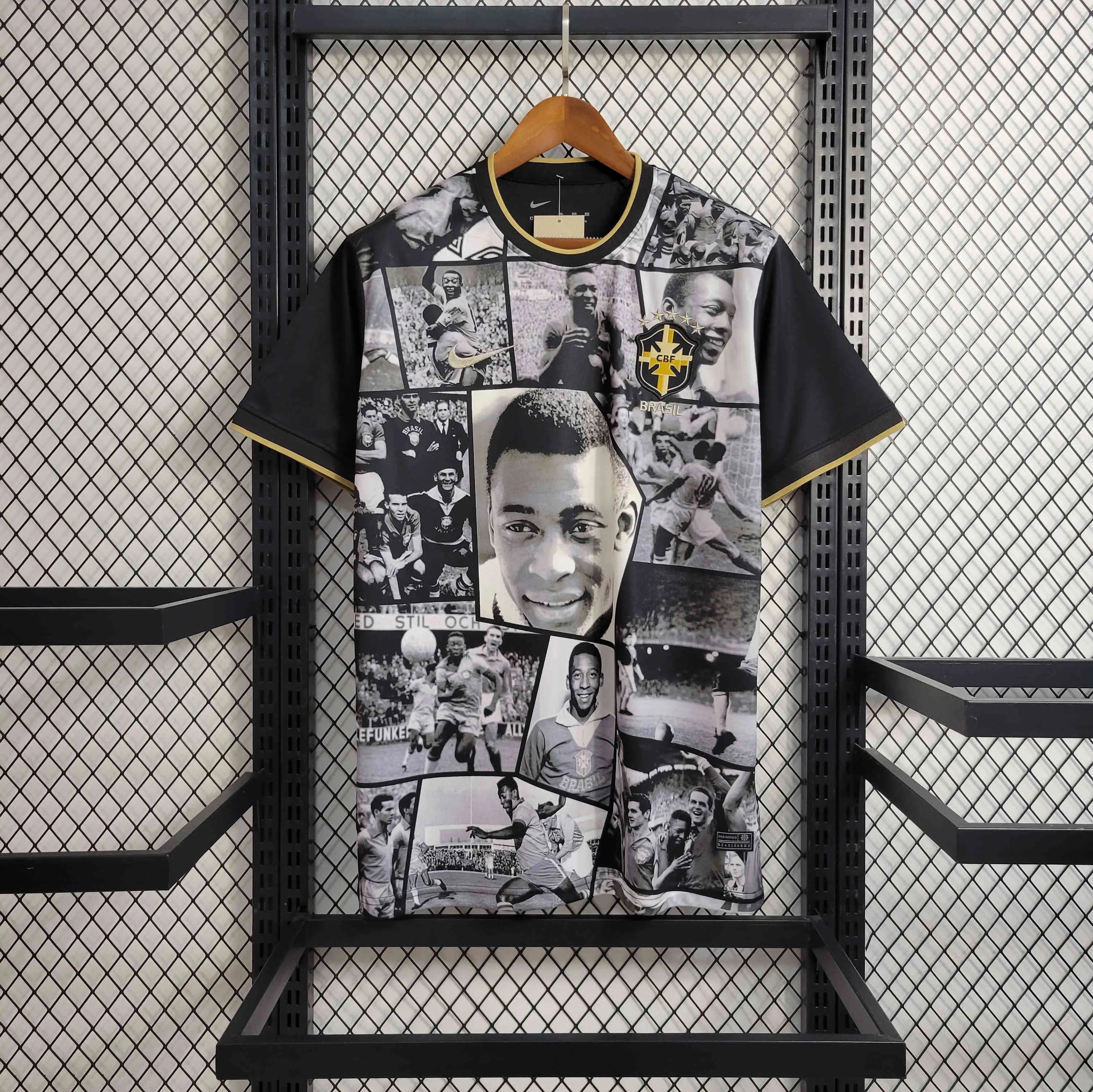 Maillot Brésil Pelé commémorative Noir