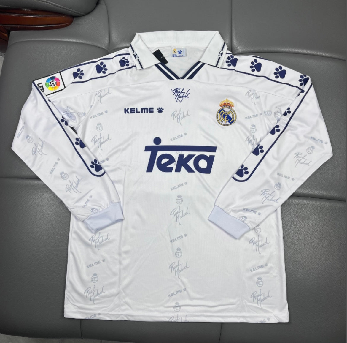 REAL MADRID - MAILLOT DOMICILE MANCHES LONGUES 1995/96