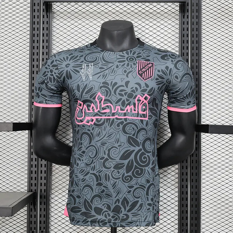 2024 Maillot Adulte - Rose/Noir Palestine