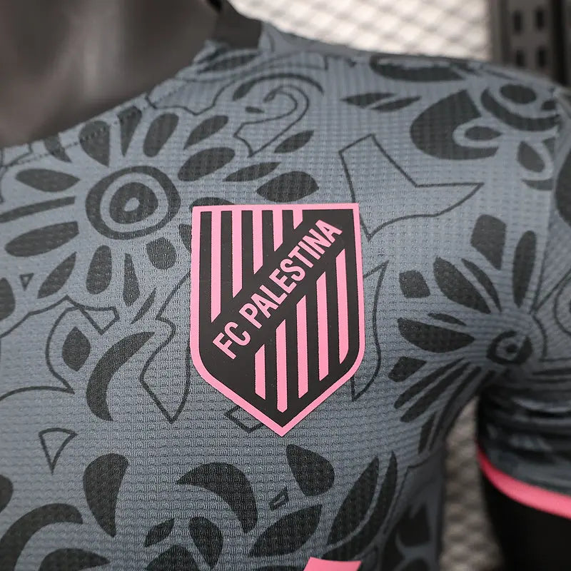 2024 Maillot Adulte - Rose/Noir Palestine