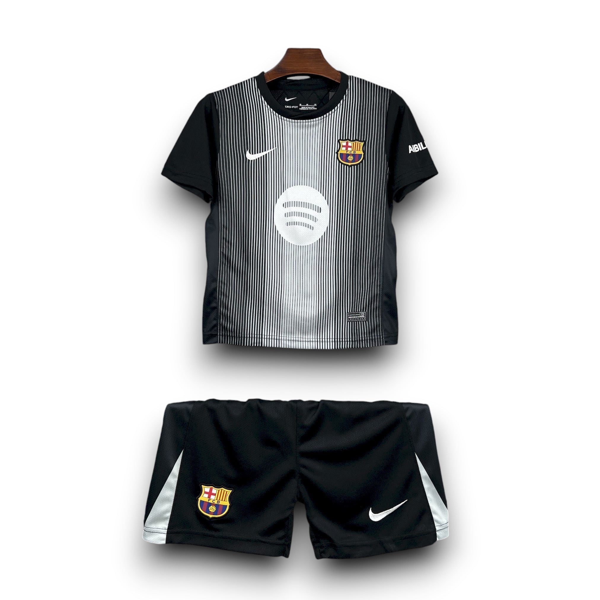 FC BARCELONE - ENSEMBLE ENFANT GARDIEN "NOIR" 25/26