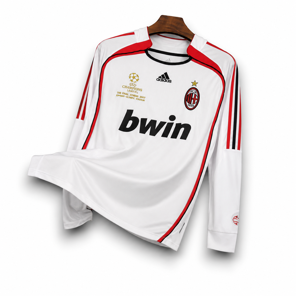 AC MILAN - MAILLOT EXTÉRIEUR MANCHES LONGUES RETRO 06/07