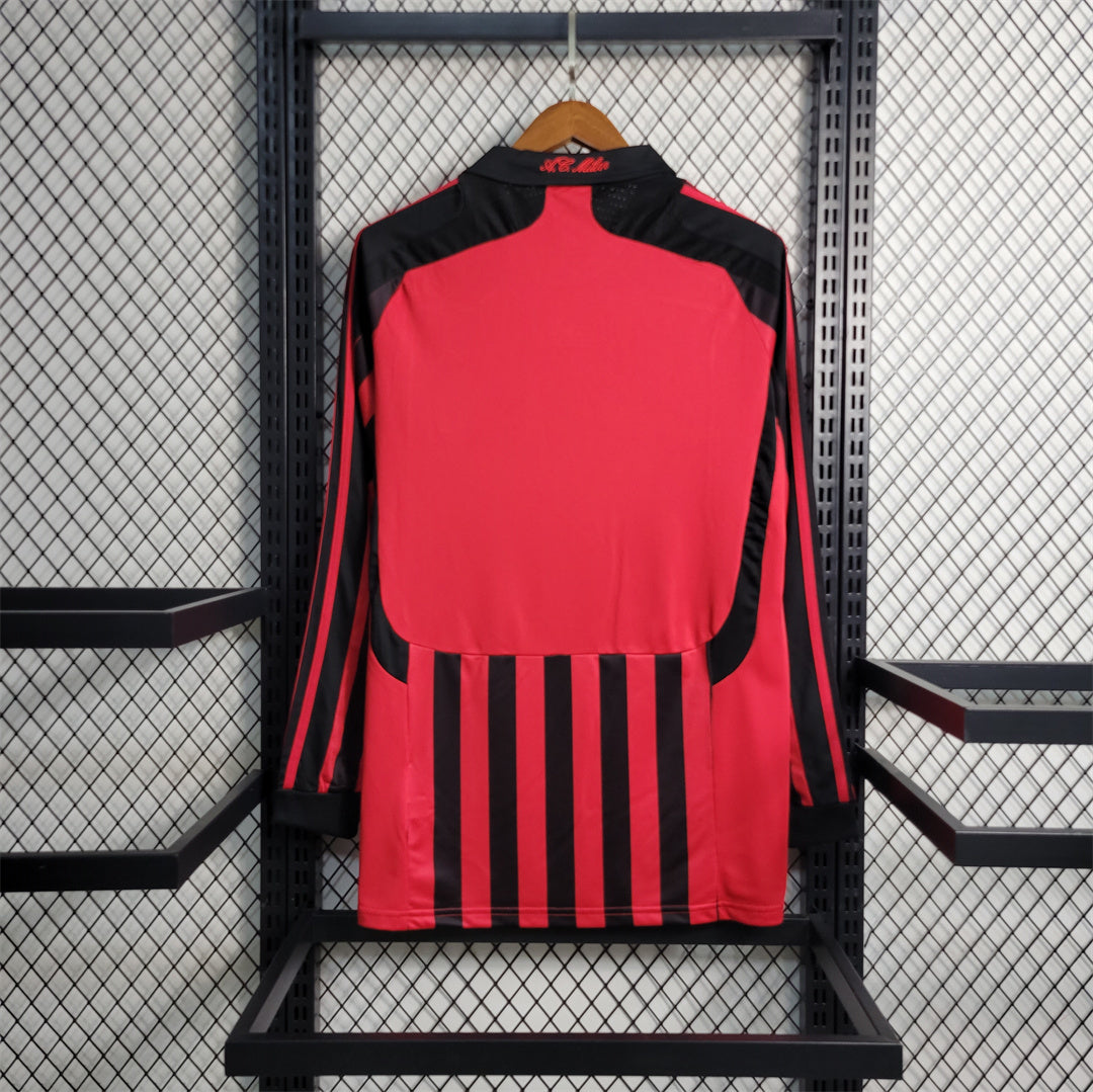 AC MILAN - MAILLOT DOMICILE MANCHES LONGUES RETRO 07/08