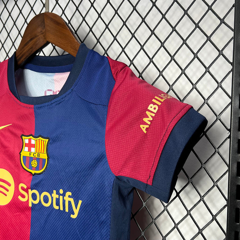 FC BARCELONE - ENSEMBLE ENFANT DOMICILE 24/25