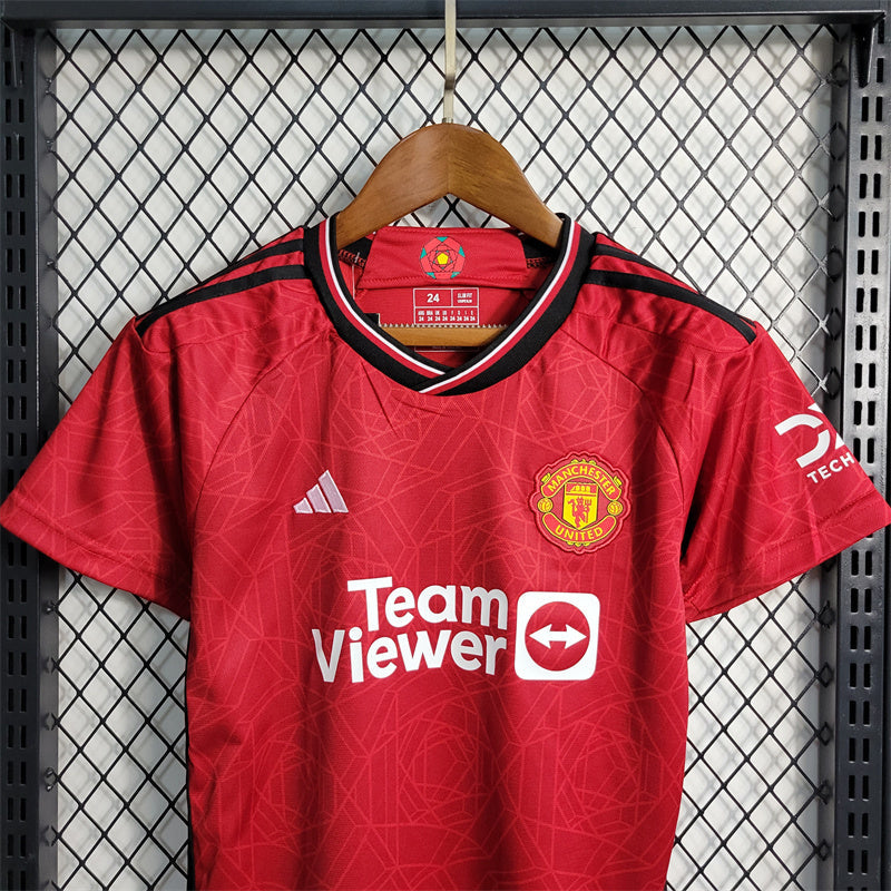 MANCHESTER UNITED - KIDS' HOME KIT 23/24