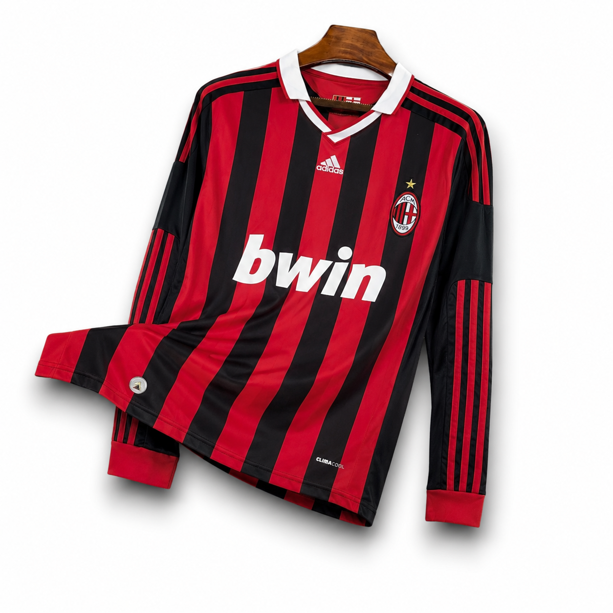 AC MILAN - MAILLOT DOMICILE MANCHES LONGUES RETRO 09/10
