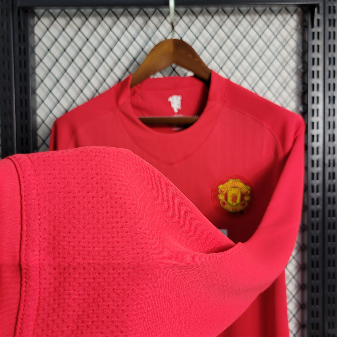 MANCHESTER UNITED - LONG SLEEVED HOME SHIRT RETRO 07/08