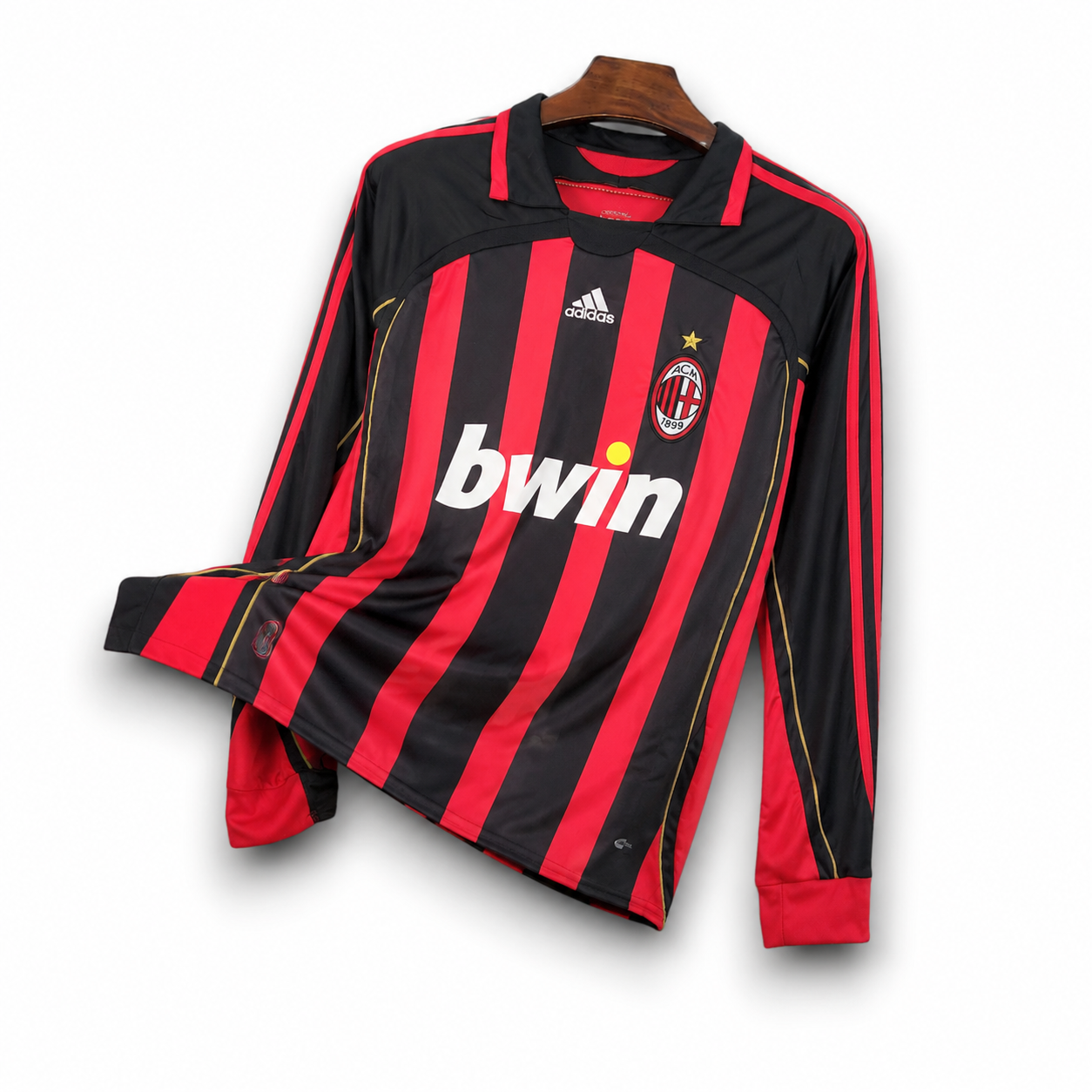 AC MILAN - MAILLOT DOMICILE MANCHES LONGUES RETRO 06/07