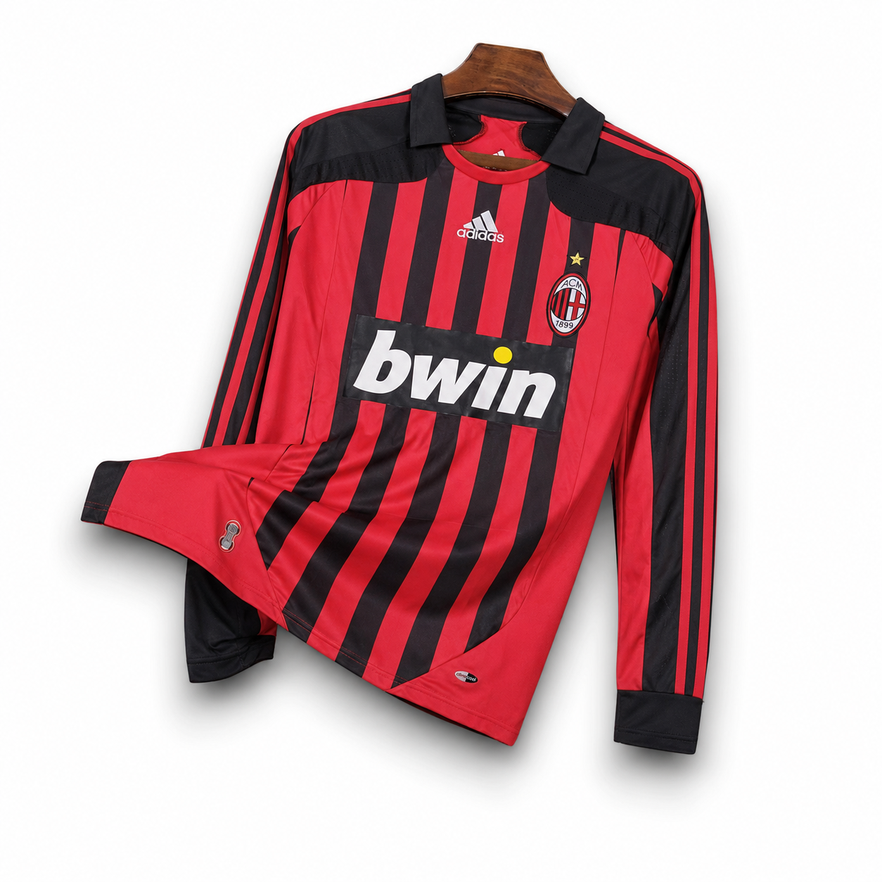 AC MILAN - MAILLOT DOMICILE MANCHES LONGUES RETRO 07/08