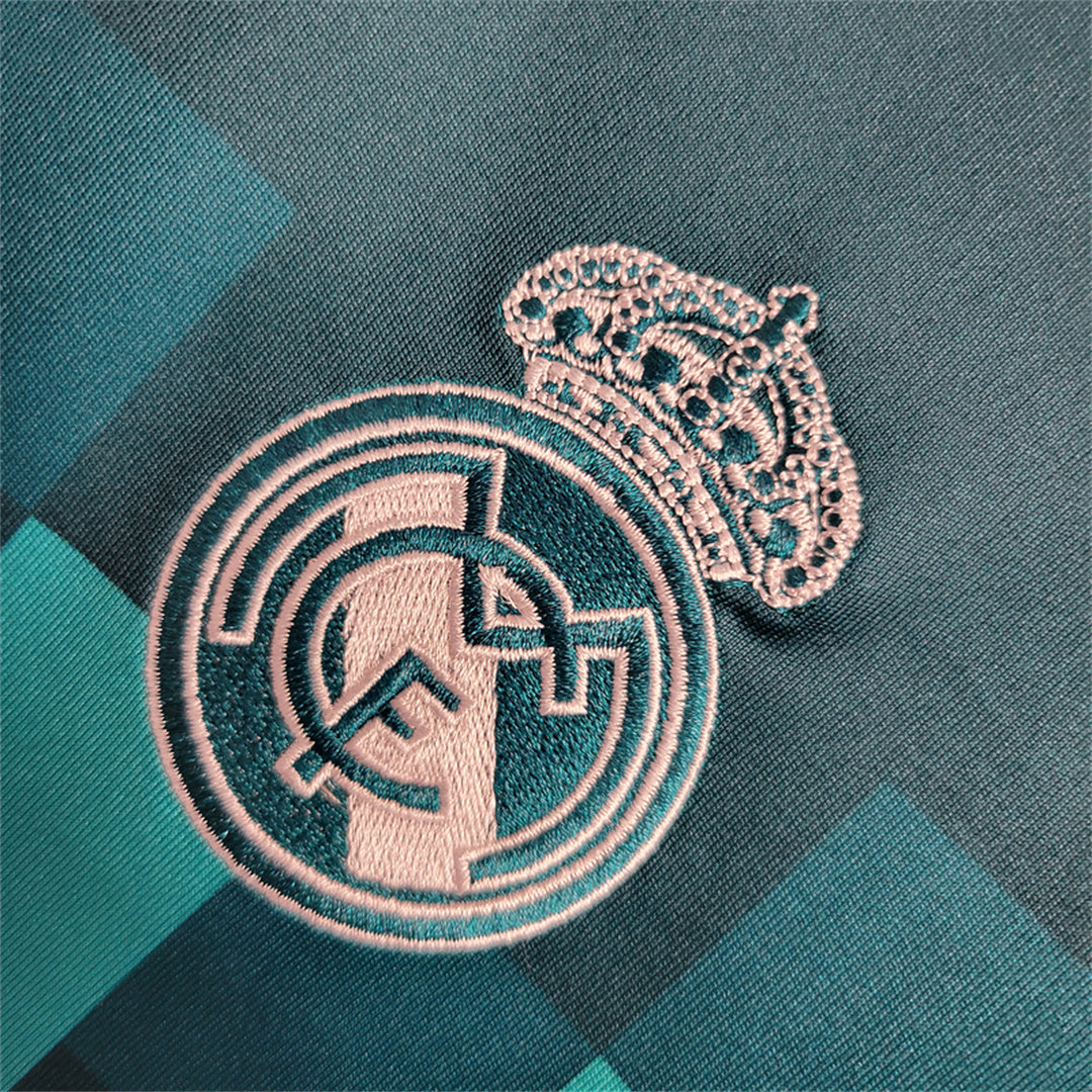 REAL MADRID - MAILLOT EXTÉRIEUR THIRD MANCHES LONGUES RETRO 17/18