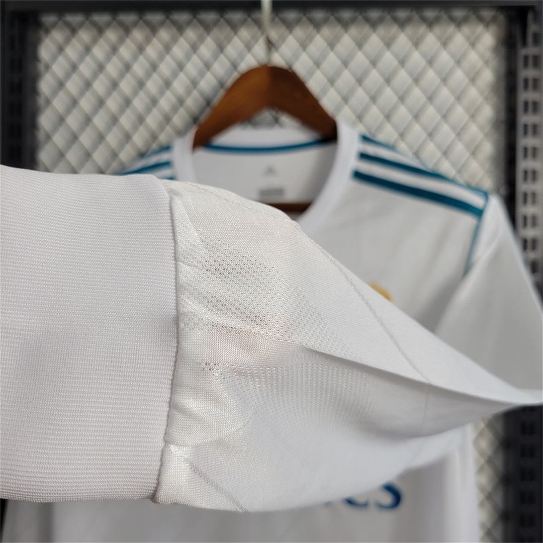 REAL MADRID - MAILLOT DOMICILE MANCHES LONGUES RETRO 17/18