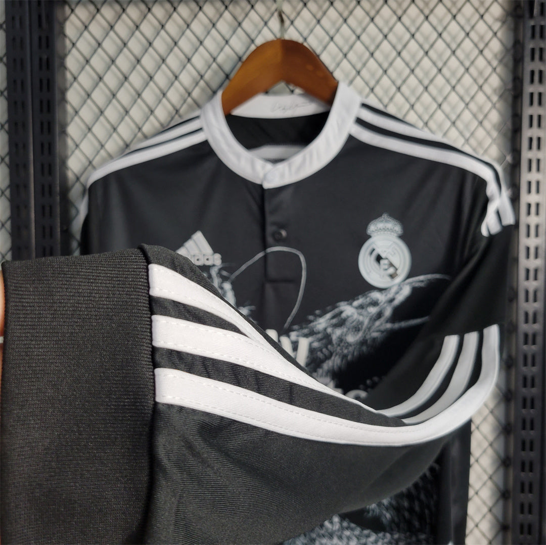 REAL MADRID - MAILLOT EXTÉRIEUR THIRD MANCHES LONGUES RETRO 14/15