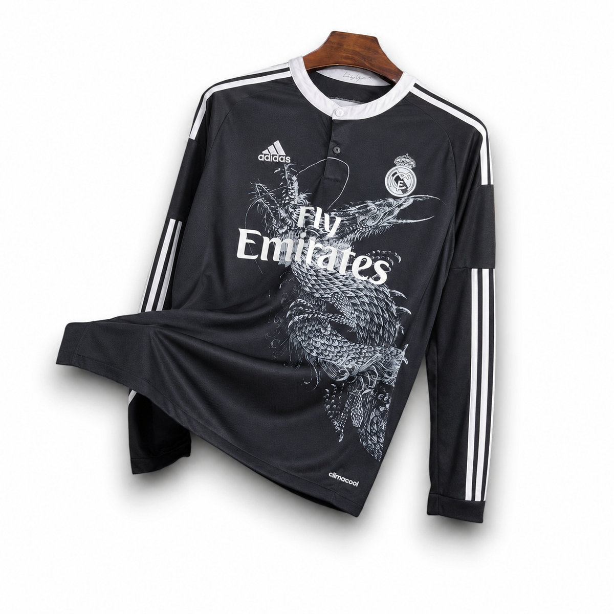 REAL MADRID - MAILLOT EXTÉRIEUR THIRD MANCHES LONGUES RETRO 14/15