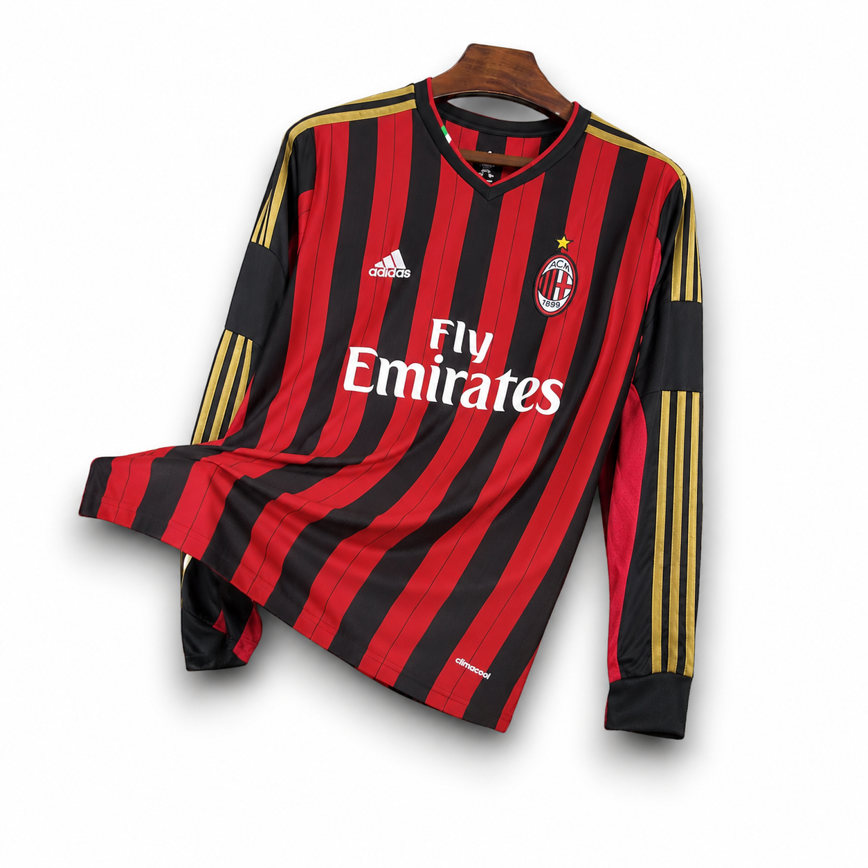 AC MILAN - MAILLOT DOMICILE MANCHES LONGUES RETRO 13/14