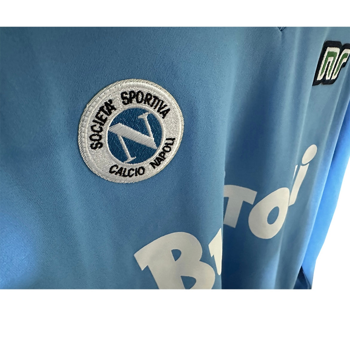 NAPLES - MAILLOT DOMICILE MANCHES LONGUES 1986/87