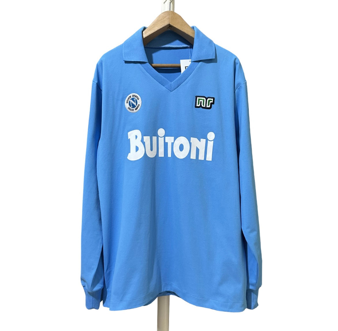 NAPLES - MAILLOT DOMICILE MANCHES LONGUES 1986/87