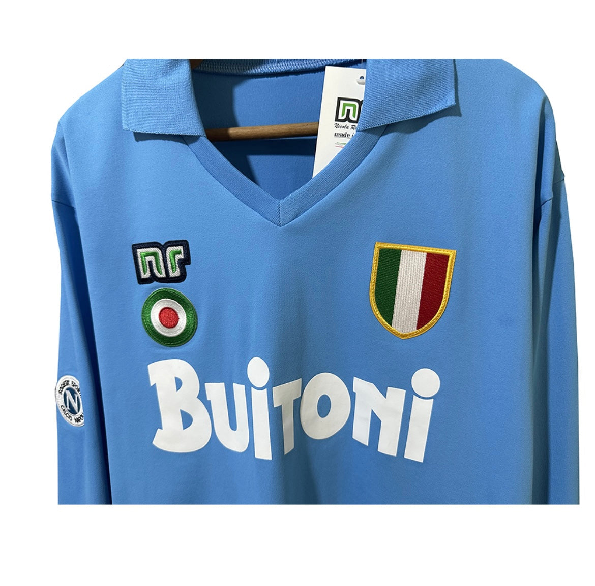 NAPLES - MAILLOT DOMICILE MANCHES LONGUES 1987/88