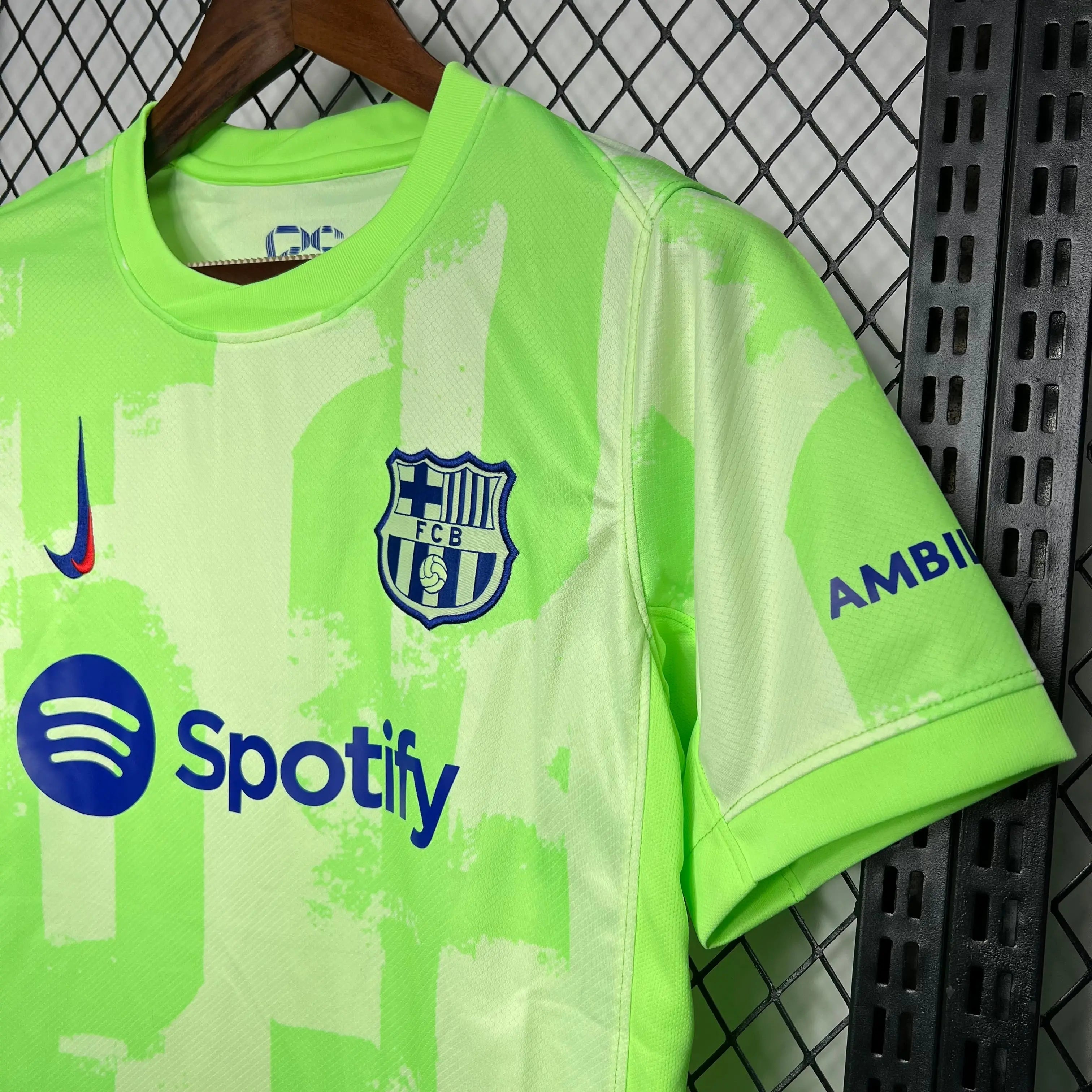 24/25 Maillot Third du FC BARCELONE Vert/Jaune