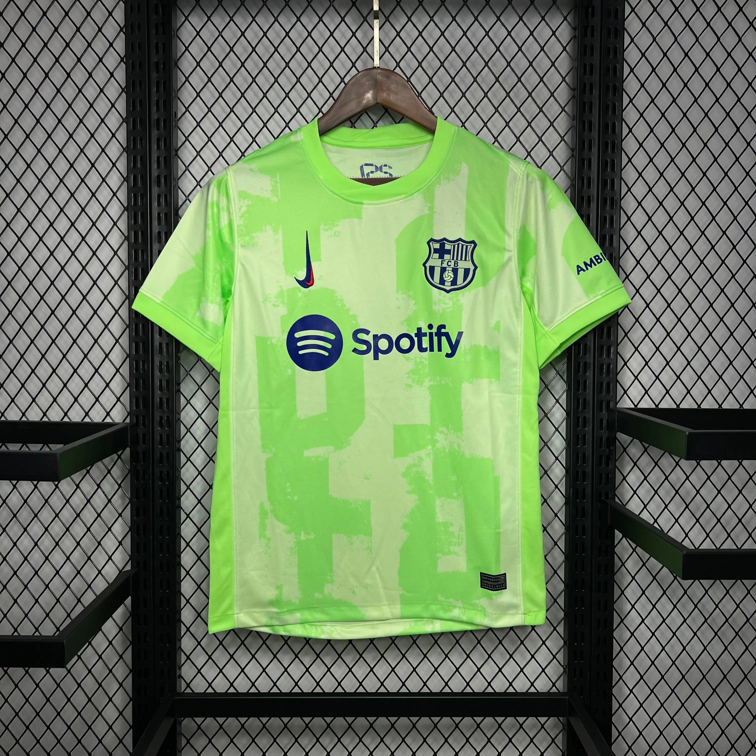 24/25 Maillot Third du FC BARCELONE Vert/Jaune