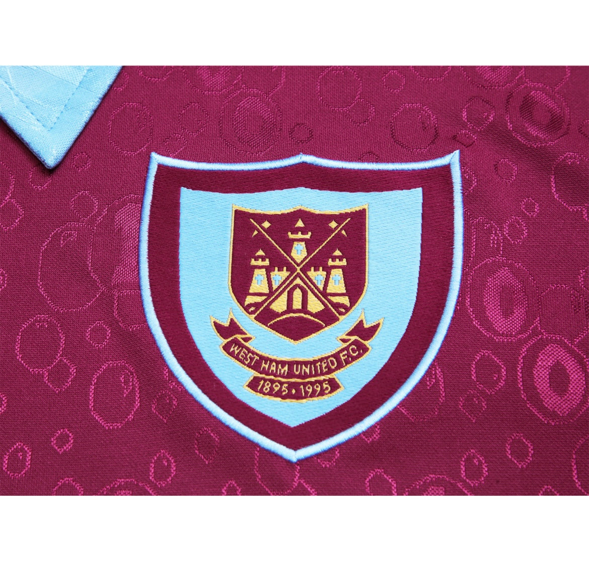 WEST HAM - MAILLOT DOMICILE MANCHES LONGUES 1995/96