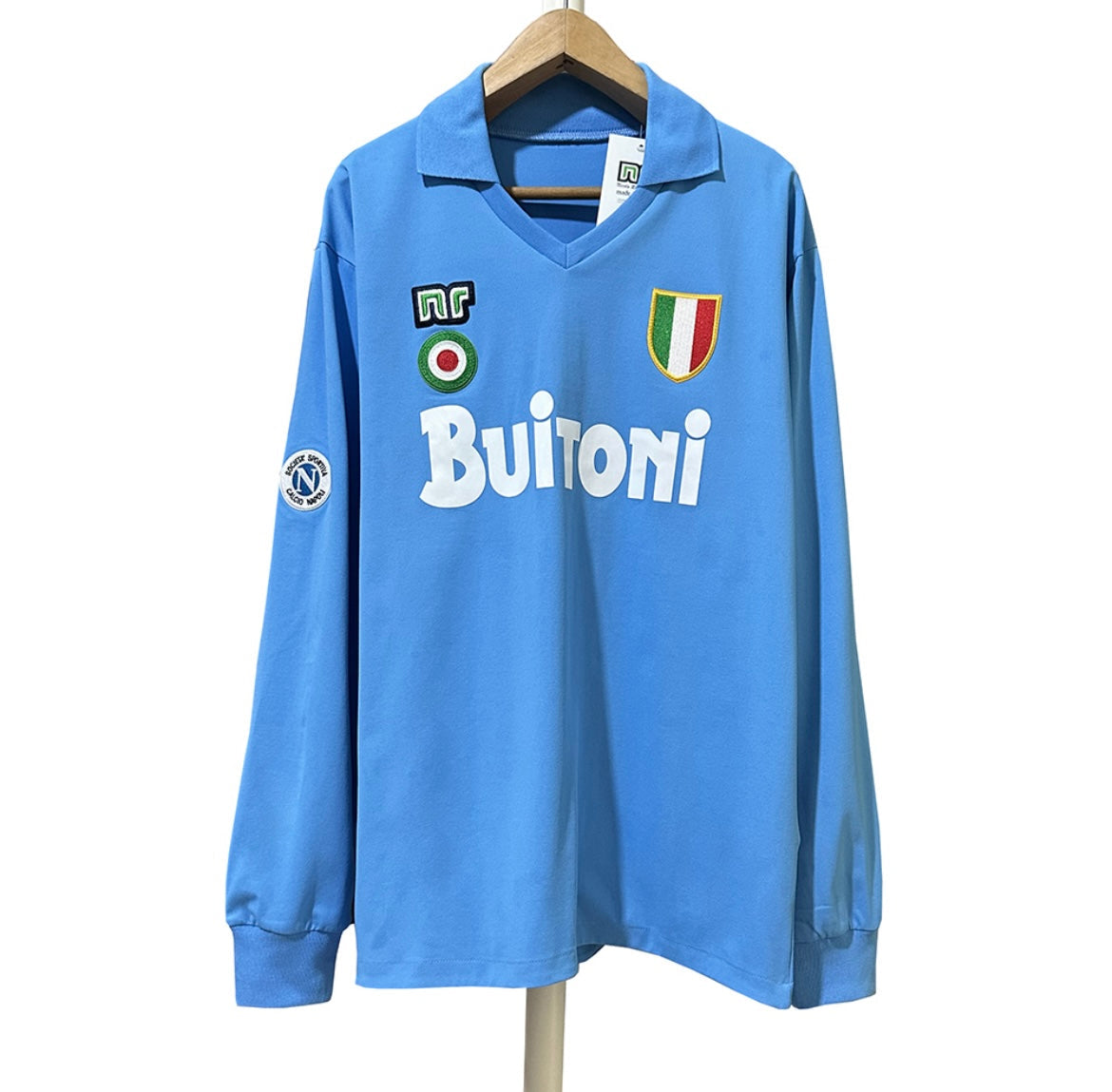 NAPLES - MAILLOT DOMICILE MANCHES LONGUES 1987/88