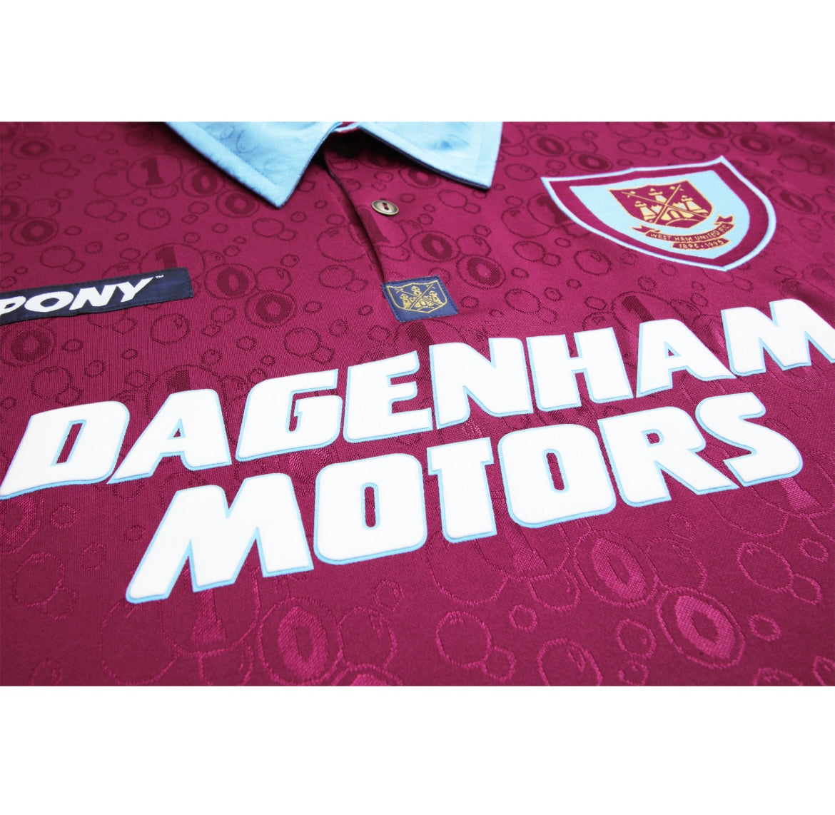 WEST HAM - MAILLOT DOMICILE MANCHES LONGUES 1995/96