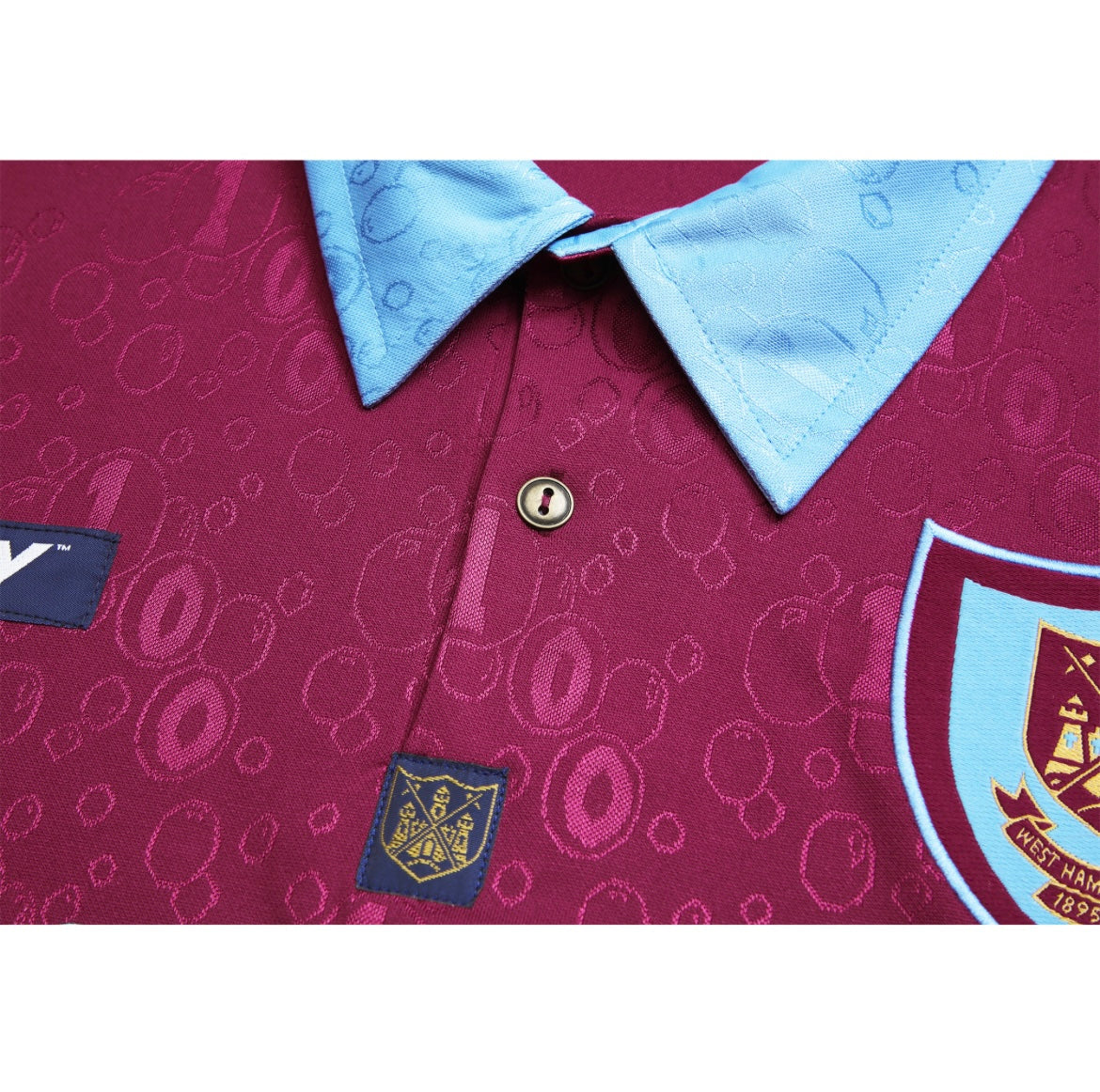 WEST HAM - MAILLOT DOMICILE MANCHES LONGUES 1995/96