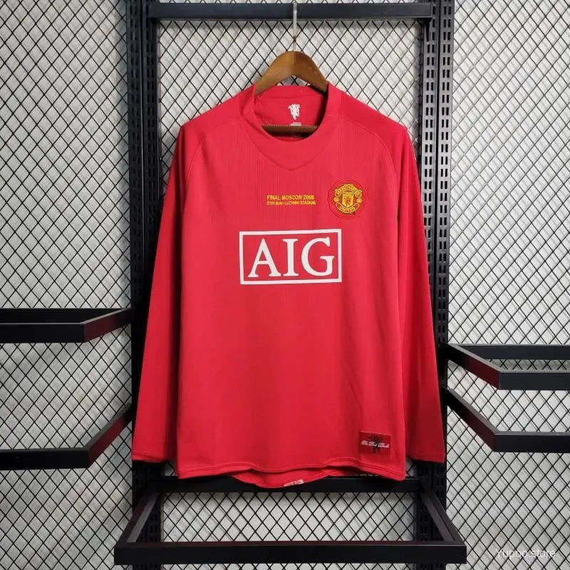 MANCHESTER UNITED - MAILLOT DOMICILE MANCHES LONGUES 07/08