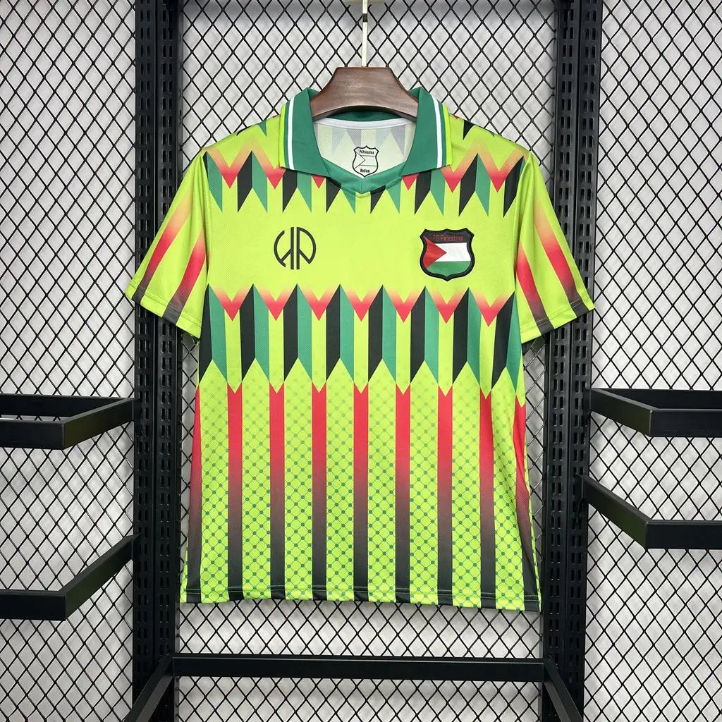 24/25 Maillot Adulte RÉTRO PALESTINE Jaune