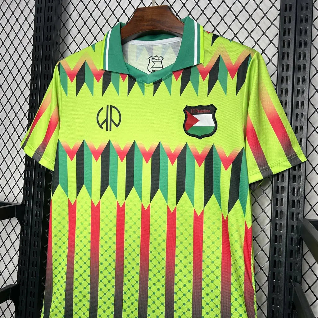 24/25 Maillot Adulte RÉTRO PALESTINE Jaune