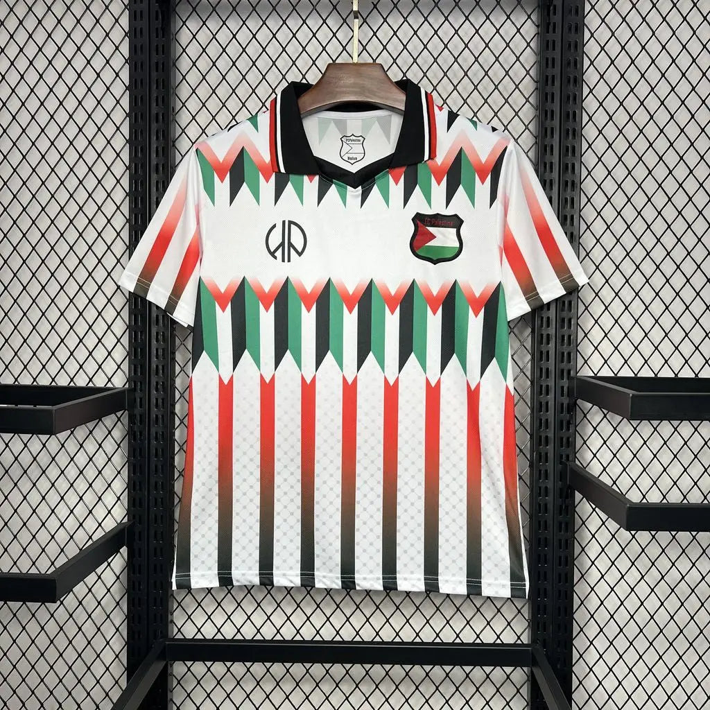 24/25 Maillot Adulte RÉTRO PALESTINE Blanc