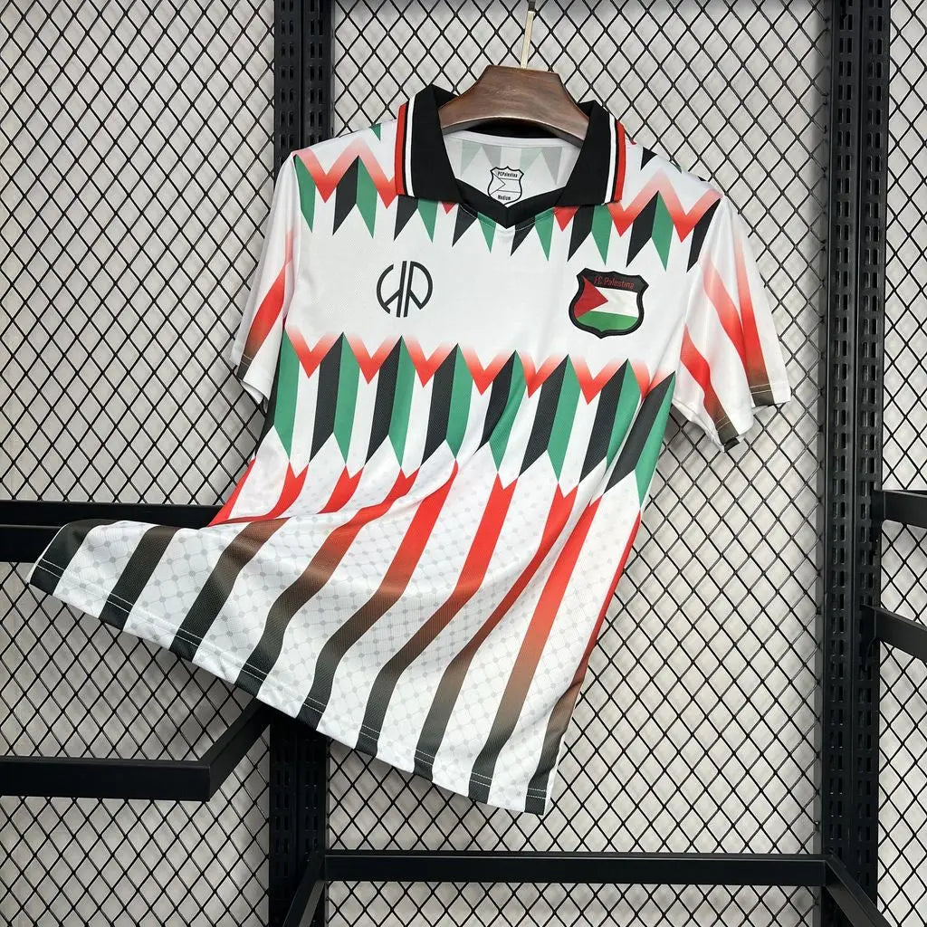 24/25 Maillot Adulte RÉTRO PALESTINE Blanc