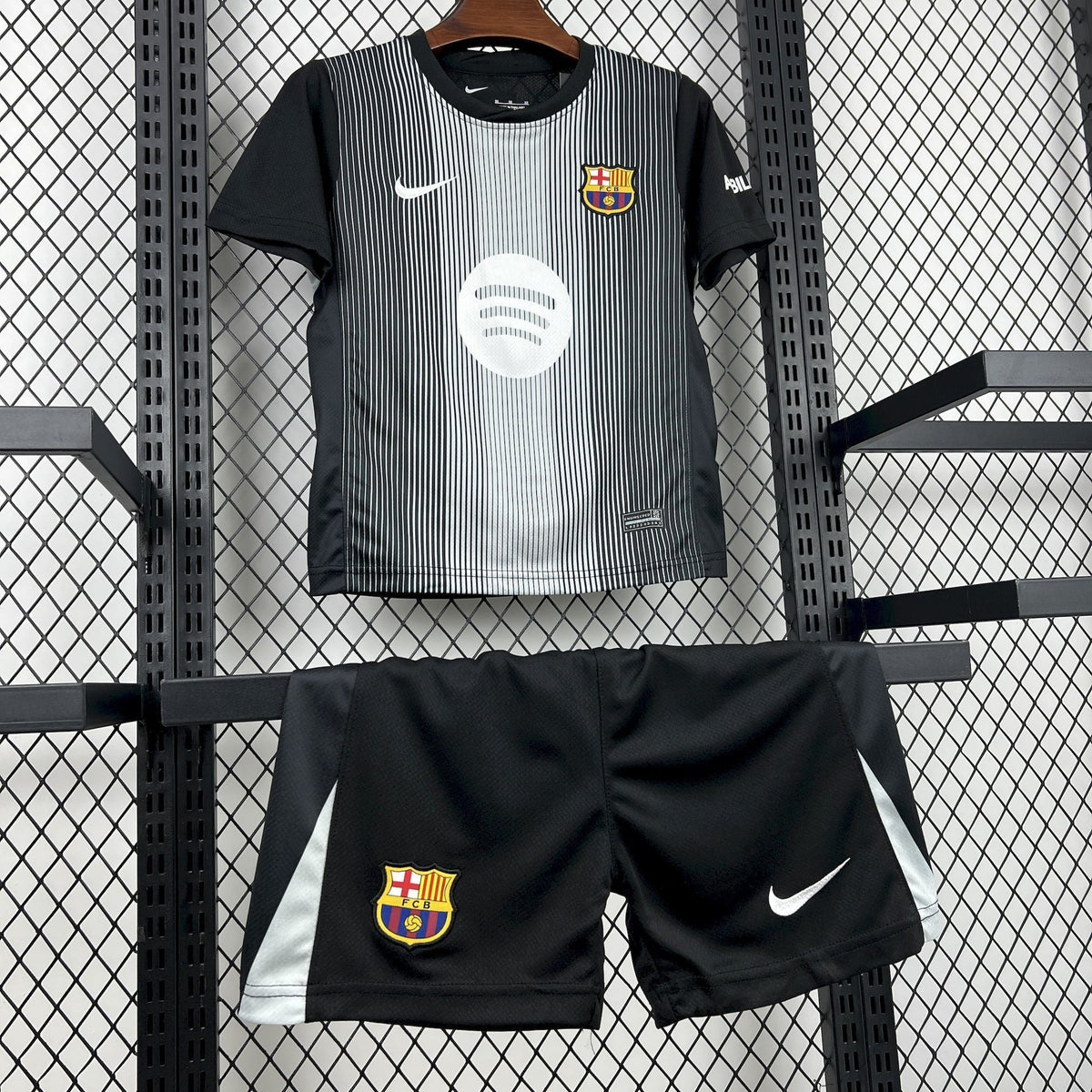 FC BARCELONE - ENSEMBLE ENFANT GARDIEN "NOIR" 25/26