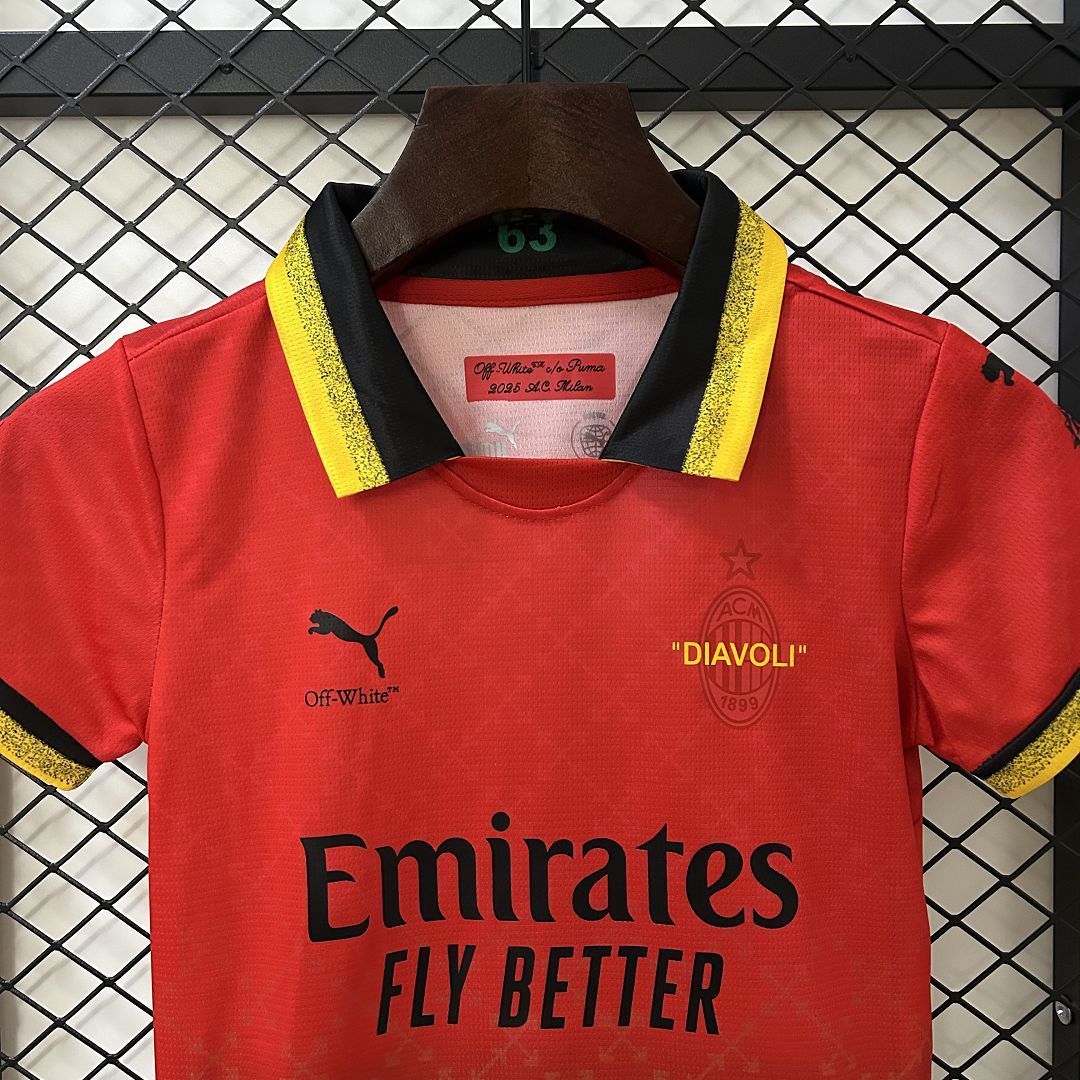 AC MILAN - ENSEMBLE ENFANT FOURTH X OFF WHITE 24/25