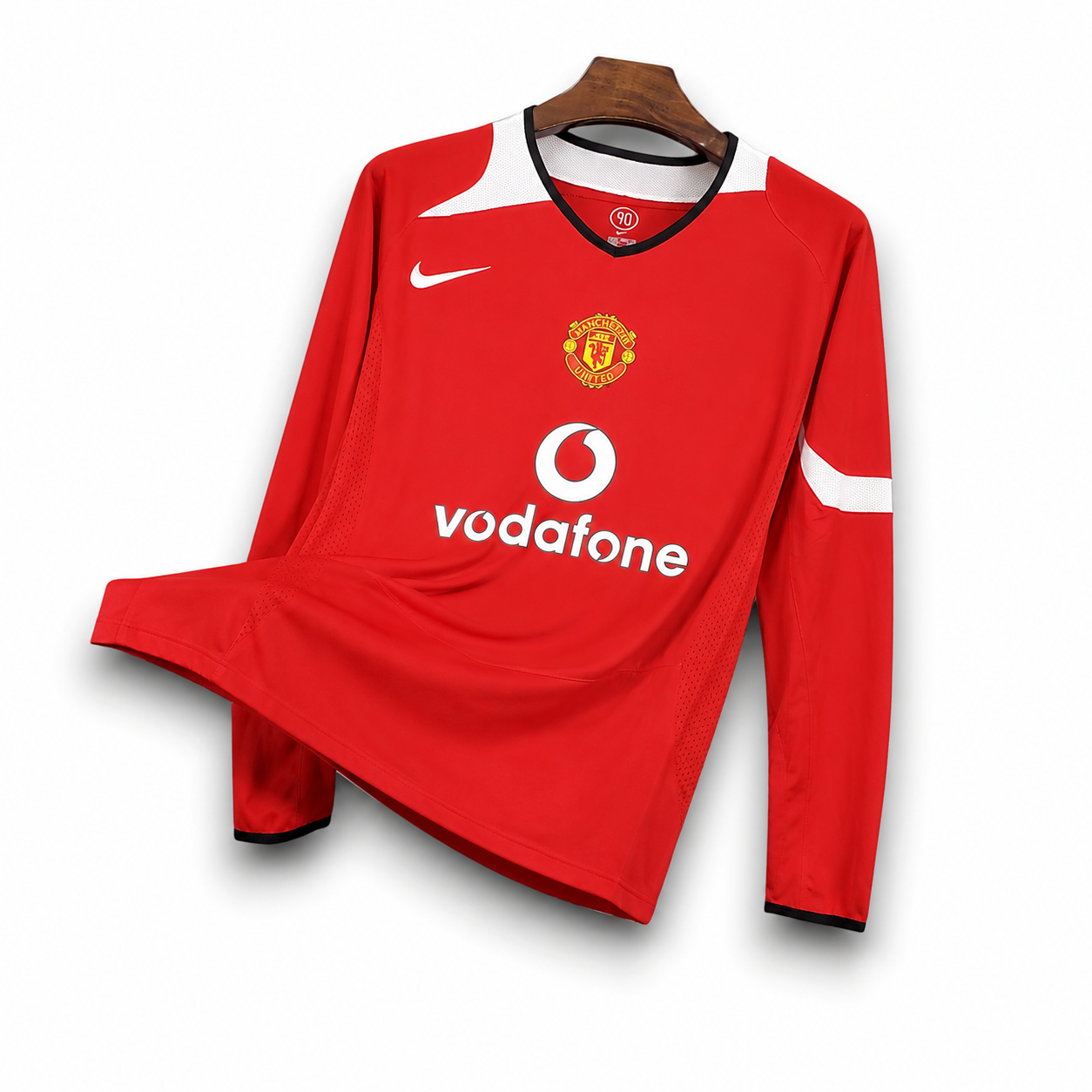MANCHESTER UNITED - MAILLOT DOMICILE MANCHES LONGUES RETRO 04/06