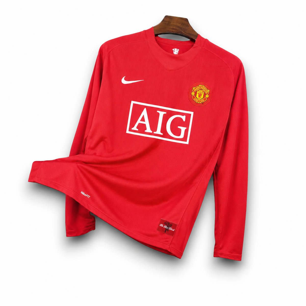 MANCHESTER UNITED - LONG SLEEVE HOME SHIRT RETRO 07/08