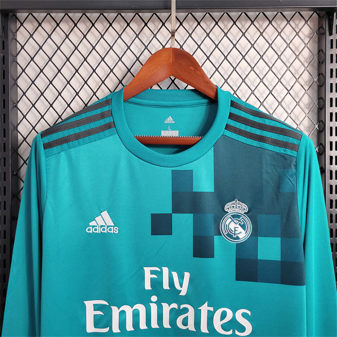 REAL MADRID - MAILLOT EXTÉRIEUR THIRD MANCHES LONGUES RETRO 17/18