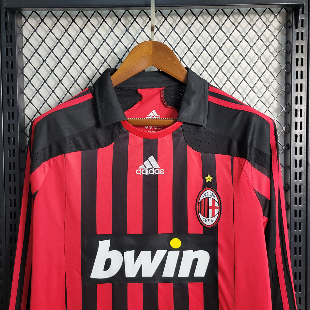 AC MILAN - LONG SLEEVE HOME RETRO JERSEY 07/08