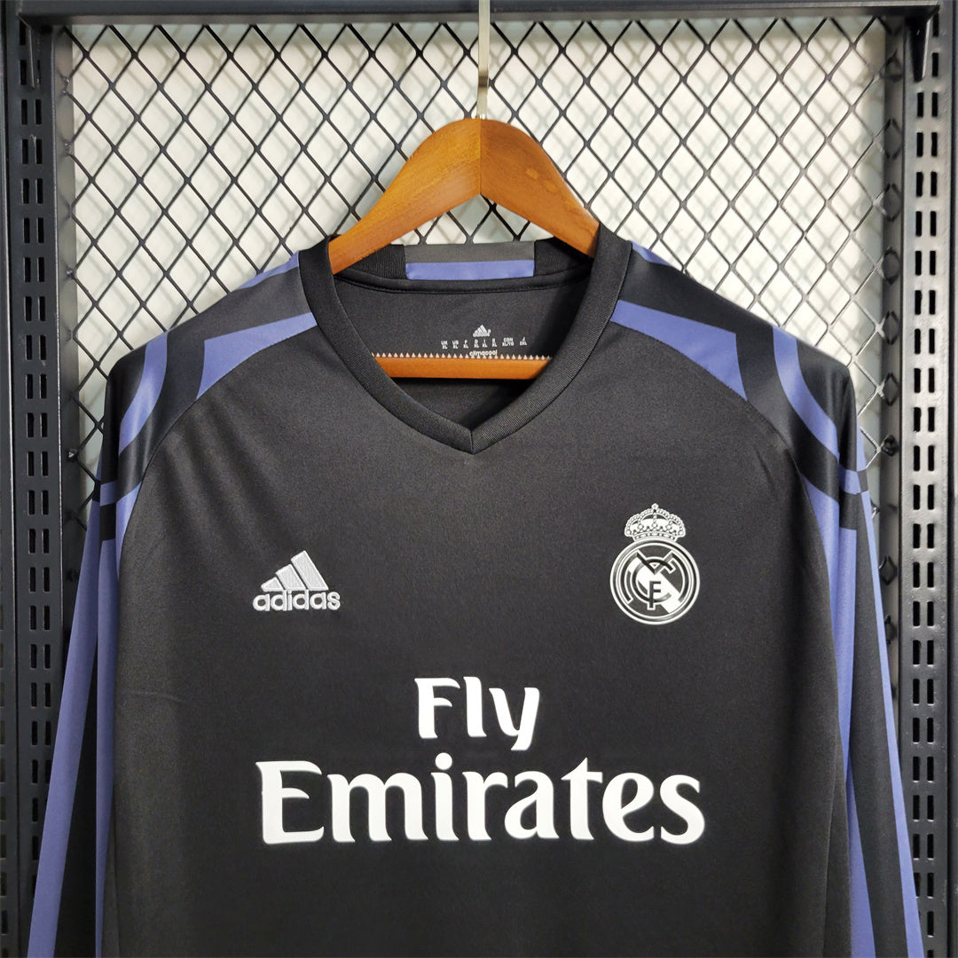 REAL MADRID - MAILLOT EXTÉRIEUR THIRD MANCHES LONGUES RETRO 16/17