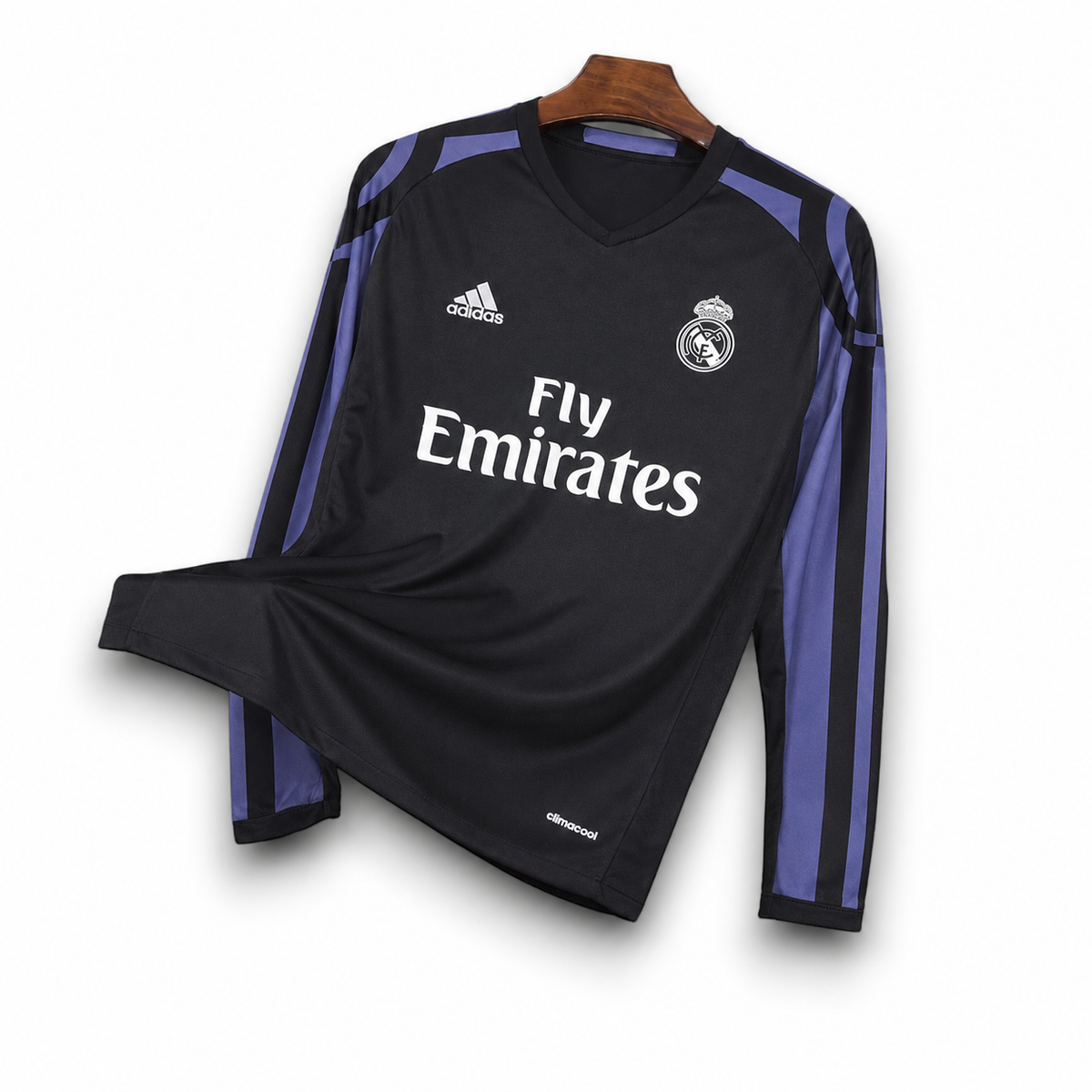 REAL MADRID - MAILLOT EXTÉRIEUR THIRD MANCHES LONGUES RETRO 16/17