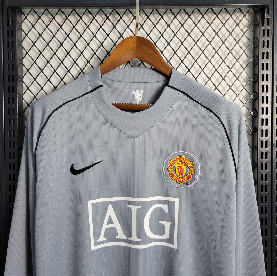 MANCHESTER UNITED - LONG SLEEVE RETRO GOALKEEPER JERSEY 07/08