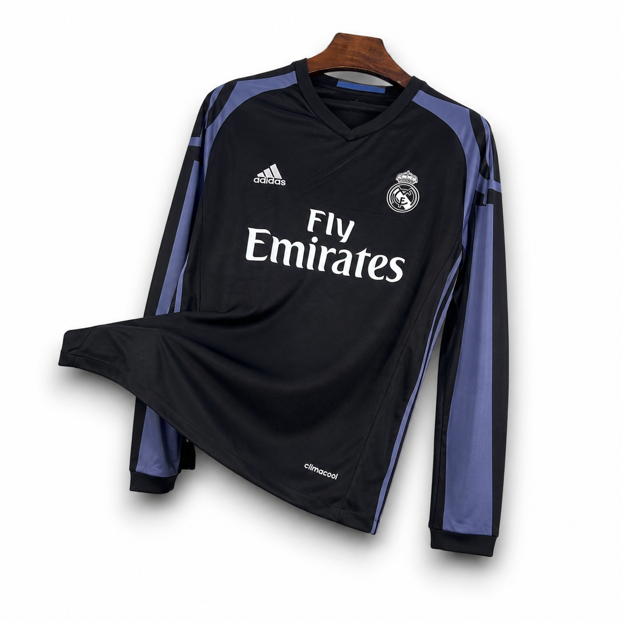 REAL MADRID - MAILLOT EXTÉRIEUR THIRD MANCHES LONGUES RETRO 16/17