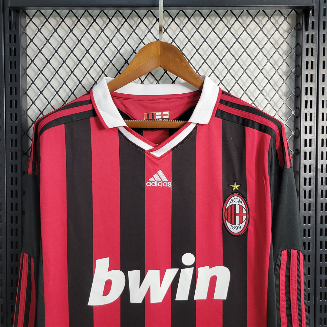 AC MILAN - 09/10 RETRO LONG SLEEVE HOME JERSEY