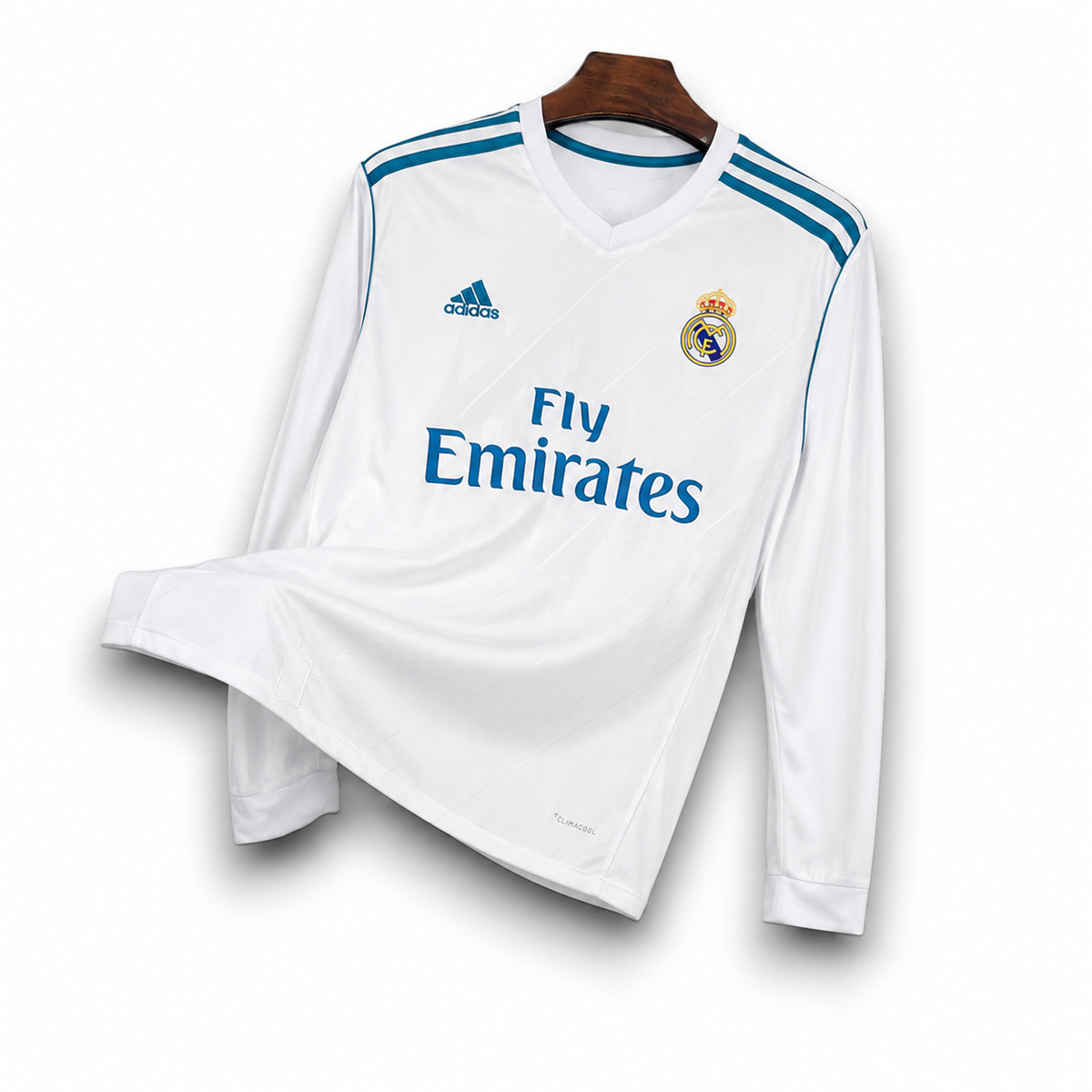 REAL MADRID - MAILLOT DOMICILE MANCHES LONGUES RETRO 17/18