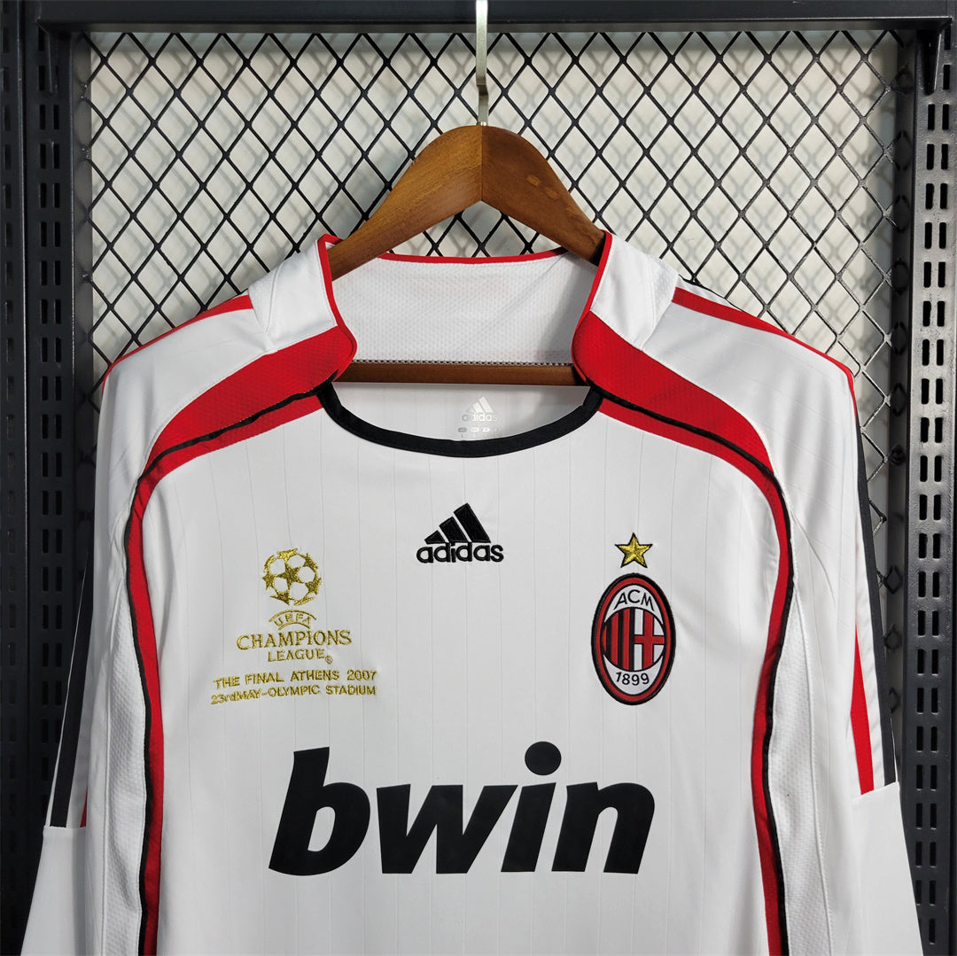 AC MILAN - MAILLOT EXTÉRIEUR MANCHES LONGUES RETRO 06/07