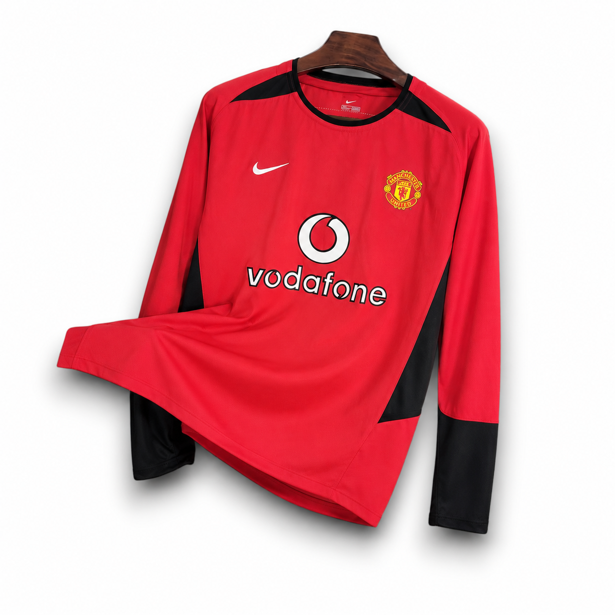 MANCHESTER UNITED - MAILLOT DOMICILE MANCHES LONGUES RETRO 02/04